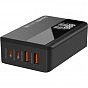 Зарядний пристрій ColorWay Power Delivery GaN (2USB-A + 2USB TYPE-C) (100W) black (CW-CHS041PD-BK) (U0819313)
