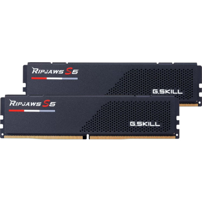 Модуль пам'яті для комп'ютера DDR5 48GB (2x24GB) 5600 MHz Ripjaws S5 Black G.Skill (F5-5600J4040D24GX2-RS5K) (U0862716)