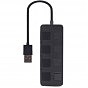 Концентратор Gembird USB 2.0 4 ports switch black (UHB-U2P4-05) (U0792382)