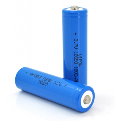 Аккумулятор 18650 Li-Ion ICR18650 TipTop, 1800mAh, 3.7V, Blue Vipow (ICR18650-1800mAhTT) (U0609995)