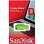 USB флеш накопичувач SanDisk 16GB Cruzer Blade Green USB 2.0 (SDCZ50C-016G-B35GE) (U0302990)