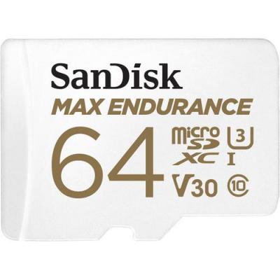 Карта памяти SanDisk 64GB microSDXC class 10 UHS-I U3 Max Endurance (SDSQQVR-064G-GN6IA) (U0429250)