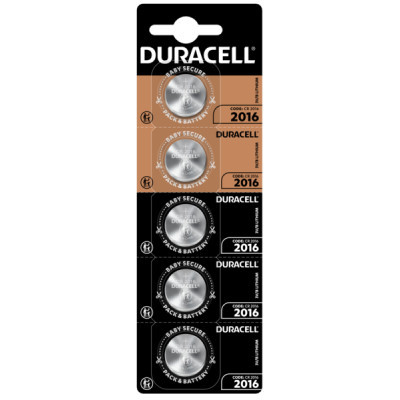 Батарейка CR 2016 / DL 2016 * 5 Duracell (5010979) (U0778915)