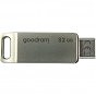 USB флеш накопичувач Goodram 32GB ODA3 Silver USB 3.0 / Type-C (ODA3-0320S0R11) (U0862768)