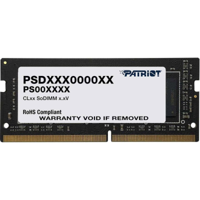 Модуль памяти для ноутбука SoDIMM DDR4 4GB 2666 MHz Patriot (PSD44G266682S) (U0874180)