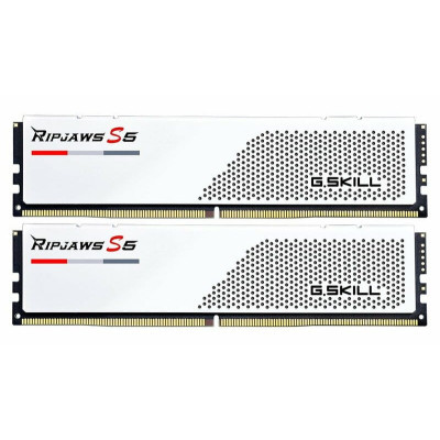Модуль памяти для компьютера DDR5 32GB (2x16GB) 5600 MHz Ripjaws S5 White G.Skill (F5-5600J3636C16GX2-RS5W) (U0887988)
