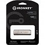 USB флеш накопичувач Kingston 128GB IronKey Locker Plus 50 AES Encrypted USB 3.2 (IKLP50/128GB) (U0889389)