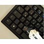 Наклейка на клавіатуру BestKey непрозора чорна, 68, помаранчевий (BK13ORA/024) (U0890828)