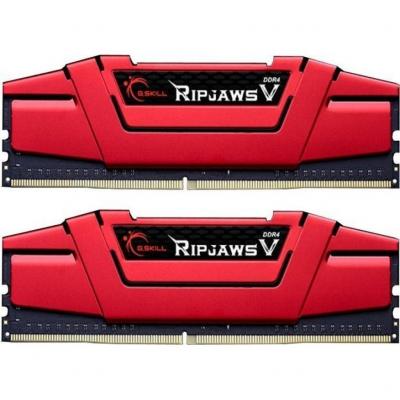Модуль памяти для компьютера DDR4 8GB (2x4GB) 2666 MHz RIPJAWS V RED G.Skill (F4-2666C15D-8GVR) (U0314839)