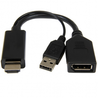 Переходник HDMI to DisplayPort, 4K 30Hz Cablexpert (A-HDMIM-DPF-01) (U0626237)