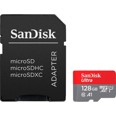 Карта пам'яті SanDisk 128GB microSD class 10 UHS-I Ultra (SDSQUAB-128G-GN6MA) (U0862782)