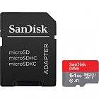 Карта памяти SanDisk 64GB microSD class 10 UHS-I Ultra (SDSQUAB-064G-GN6MA)
