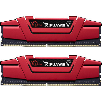 Модуль пам'яті для комп'ютера DDR4 16GB (2x8GB) 2666 MHz Ripjaws V Red G.Skill (F4-2666C19D-16GVR) (U0862703)