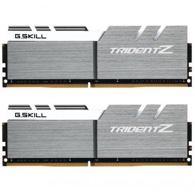 Модуль памяти для компьютера DDR4 16GB (2x8GB) 3200 MHz Trident Z Silver H/ White G.Skill (F4-3200C16D-16GTZSW) (U0255265)