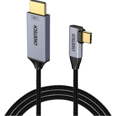Кабель мультимедийный USB-C to HDMI 1.8m USB 3.1 L-type 4K60Hz Choetech (XCH-1803) (U0855788)