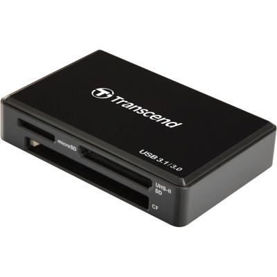 Считыватель флеш-карт Transcend USB 3.1 Gen 1 Type-C SD/microSD/CompactFlash/Memory Stick (TS-RDC8K2) (U0357831)