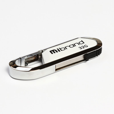 USB флеш накопичувач Mibrand 32GB Aligator White USB 2.0 (MI2.0/AL32U7W) (U0534502)