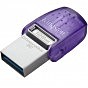 USB флеш накопитель Kingston 128GB DataTraveler microDuo 3C USB 3.2/Type C (DTDUO3CG3/128GB) (U0654225)
