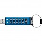 USB флеш накопичувач Kingston 128GB IronKey Keypad 200 AES-256 Encrypted Blue USB 3.2 (IKKP200/128GB) (U0889393)
