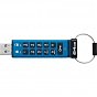 USB флеш накопичувач Kingston 64GB IronKey Keypad 200 AES-256 Encrypted Blue USB 3.2 (IKKP200/64GB) (U0889395)