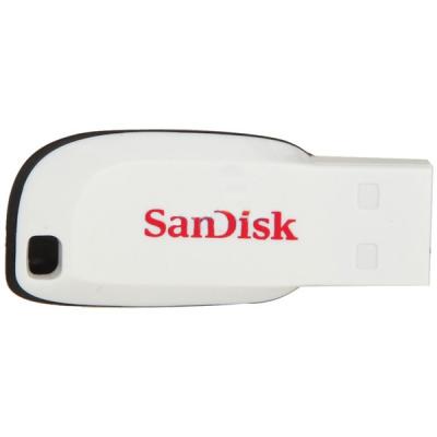 USB флеш накопичувач SanDisk 16GB Cruzer Blade White USB 2.0 (SDCZ50C-016G-B35W) (U0156261)
