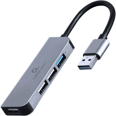 Концентратор Cablexpert USB-A to 1 х USB 3.1 Gen1 (5 Gbps), 3 х USB 2.0 (UHB-U3P1U2P3-01) (U0747626)