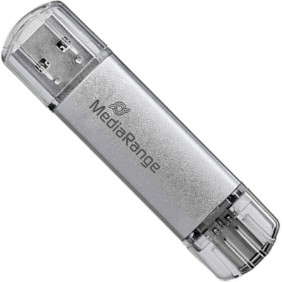 USB флеш накопитель Mediarange 128GB Silver USB 3.0 / Type-C (MR938) (U0862766)
