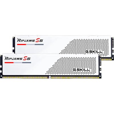 Модуль памяти для компьютера DDR5 32GB (2x16GB) 5200 MHz Ripjaws S5 White G.Skill (F5-5200J3636C16GX2-RS5W) (U0862704)