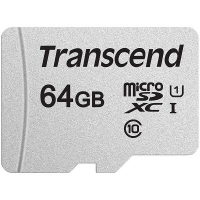 Карта пам'яті Transcend 64GB microSDXC class 10 UHS-I U1 (TS64GUSD300S) (U0309092)
