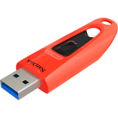 USB флеш накопитель SanDisk 32Gb Ultra USB 3.0 Red (SDCZ48-032G-U46R) (U0880164)