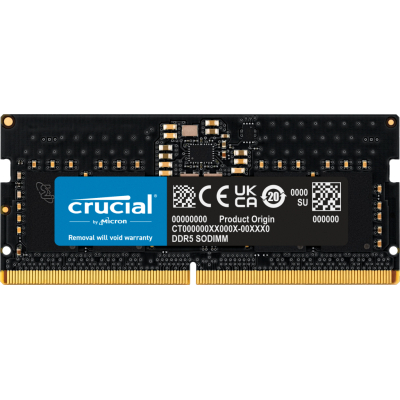 Модуль памяти для ноутбука SoDIMM DDR5 8GB 4800 MHz Micron (CT8G48C40S5) (U0821899)