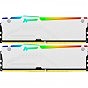 Модуль пам'яті для комп'ютера DDR5 64GB (2x32GB) 5600 MHz FURY Beast White RGB Kingston Fury (ex.HyperX) (KF556C40BWAK2-64) (U0883793)