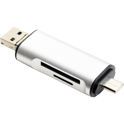 Концентратор XoKo AC-440 Type-C USB 3.0 and MicroUSB/SD Card Reader (XK-AС-440) (U0826769)