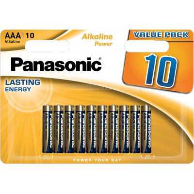 Батарейка Panasonic AAA LR03 Alkaline Power * 10 (LR03REB/10BW) (U0200140)