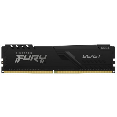 Модуль пам'яті для комп'ютера DDR4 16GB 3200 MHz Beast Black Kingston Fury (ex.HyperX) (KF432C16BB/16) (U0604460)