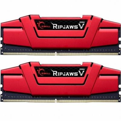 Модуль памяти для компьютера DDR4 8GB (2x4GB) 2400 MHz RIPJAWS V RED G.Skill (F4-2400C17D-8GVR) (U0306696)