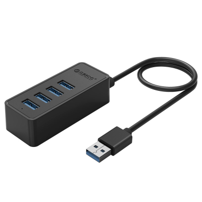 Концентратор Orico USB 3.0 4 ports (W5P-U3-100-BK-PR) (CA911264) (U0789568)