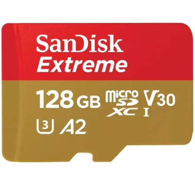 Карта пам'яті SanDisk 128GB microSD class 10 UHS-I U3 Extreme (SDSQXAA-128G-GN6MA) (U0862778)