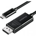 Кабель мультимедійний USB 3.1 Type-C to DisplayPort 1.8m V1.4 Thunderbolt 3 4K60Hz PVC Choetech (XCP-1803)
