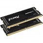 Модуль памяти для ноутбука SoDIMM DDR5 32GB (2x16GB) 5600 MHz Impact Black Kingston Fury (ex.HyperX) (KF556S40IBK2-32) (U0862901)