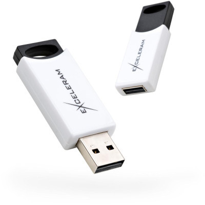 USB флеш накопитель eXceleram 32GB H2 Series White/Black USB 2.0 (EXU2H2W32) (U0326406)