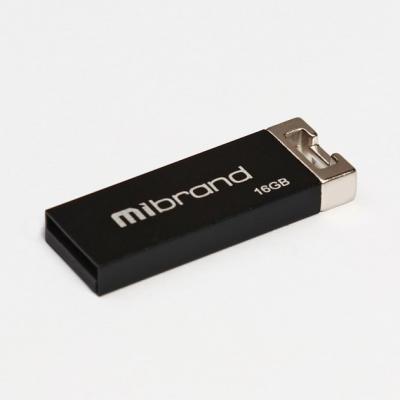 USB флеш накопичувач Mibrand 16GB Сhameleon Black USB 2.0 (MI2.0/CH16U6B) (U0538221)