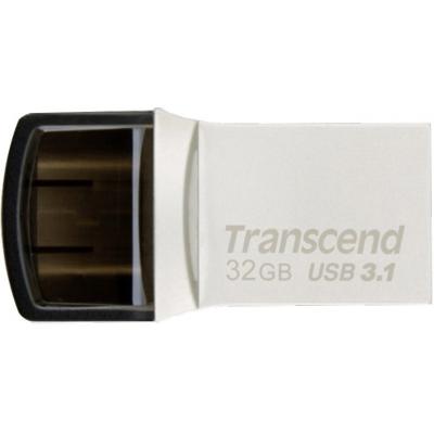 USB флеш накопитель Transcend 32GB JetFlash 890S Silver USB 3.1 (TS32GJF890S) (U0156269)