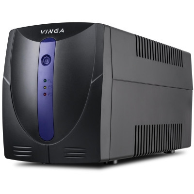 Пристрій безперебійного живлення Vinga LED 1500VA plastic case with USB (VPE-1500PU) (U0272625)