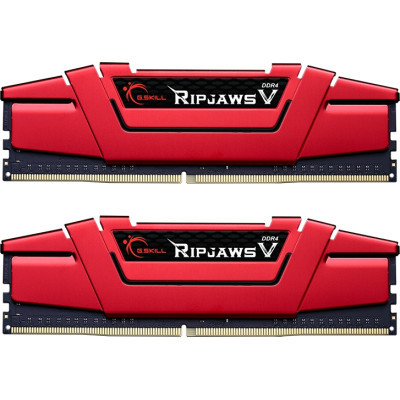 Модуль памяти для компьютера DDR4 32GB (2x16GB) 3000 MHz Ripjaws V Red G.Skill (F4-3000C16D-32GVRB) (U0421914)