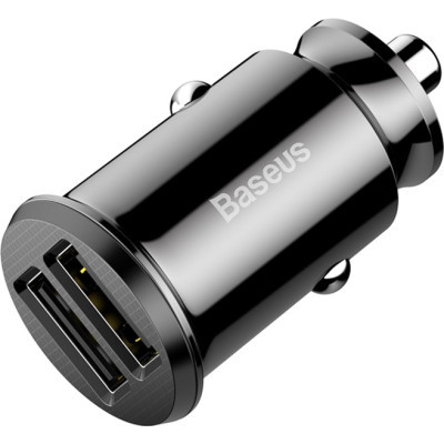Зарядное устройство Baseus Grain Car Charger USB-A Black (CCALL-ML01) (U0814600)