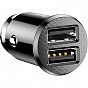 Зарядний пристрій Baseus Grain Car Charger USB-A Black (CCALL-ML01) (U0814600)