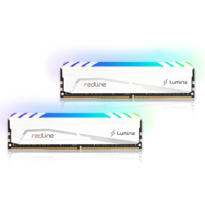 Модуль пам'яті для комп'ютера DDR4 16GB (2x8GB) 3600 MHz Redline Lumina RGB White Mushkin (MLB4C360JNNM8GX2) (U0834300)