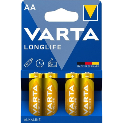 Батарейка Varta AA Longlife LR6 * 4 (04106101414) (ET07736)