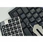 Наклейка на клавіатуру BestKey непрозора чорна, 76, срібний (BKU13SIL/011) (U0890833)